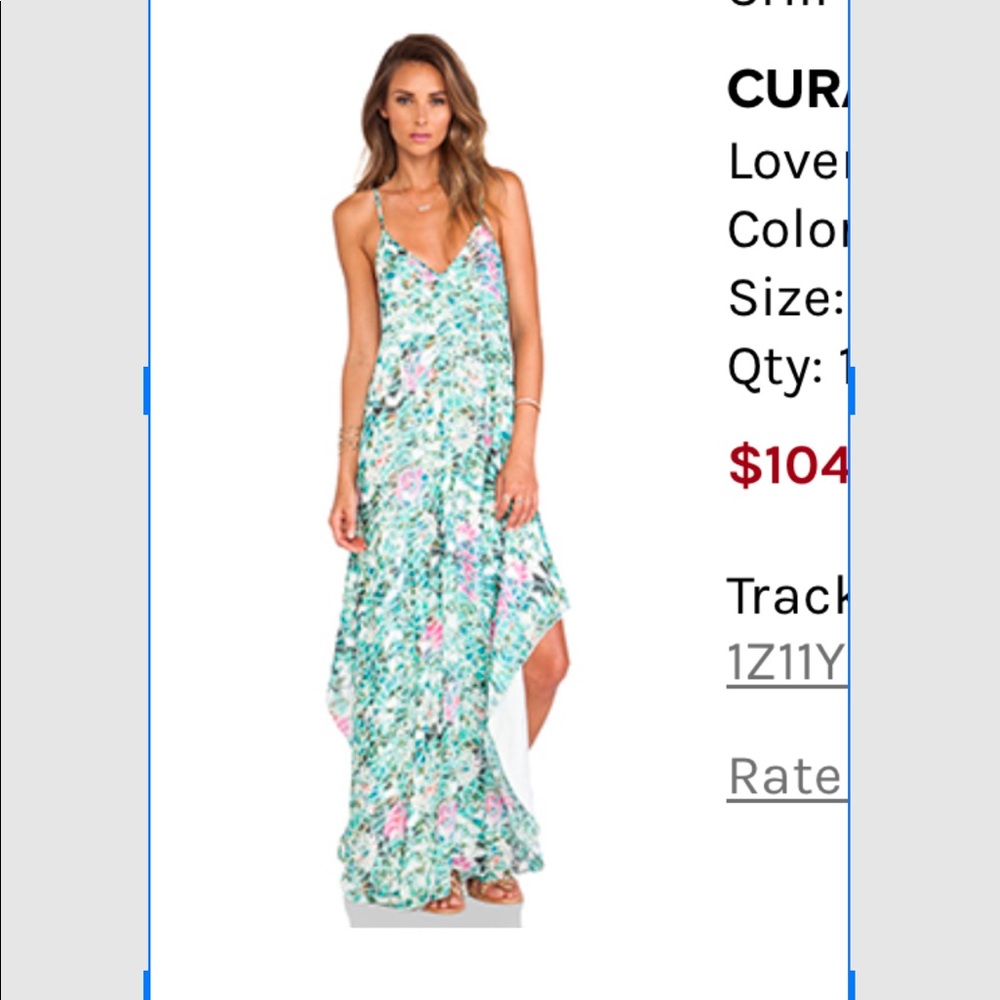 lovers & friends curacao slip dress